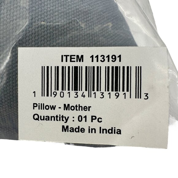 Primitives by Kathy Pillow Gray 12 x 12 Stitched Mother Printed Saying NIP - Picture 4 of 7